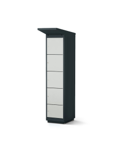 Armoire de recharge extérieure pour batteries de vélos - 4 compartiments - serrure monnayeur