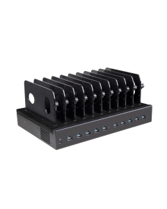 Station de recharge Dual Charge USB-A/USB-C 1000W à 10 ports - noir