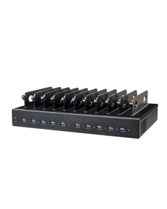 Station de recharge Dual Charge USB-A/USB-C 1000W à 10 ports - noir