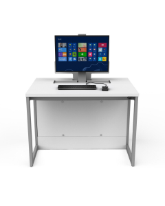 Poste informatique P1 avec 1 emplacement escamotable - 80 (L) x 70 (P) cm