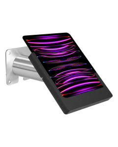 Support mural Domo Slide pour iPad 10.9 & 11 pouces - noir/ acier inoxydable