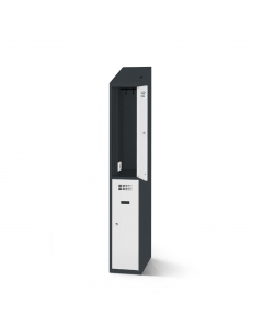 Casiers vestiaires avec fonction de charge - 40 cm de large - 2 portes