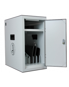 Armoire de rechargement BRVDC6 pour 6 appareils mobiles jusqu'à 17 pouces - blanc - USB-C