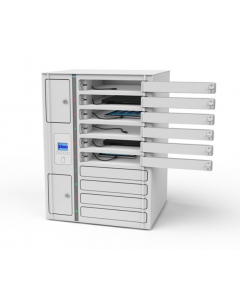 Casier de chargement Chromebook Volt 1:1 VCB1-10S-M-O pour 10 Chromebooks jusqu'à 14 pouces - Verrouillage RFID + Contrôle Web