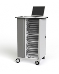 Chariot de chargement pour Chromebook USB-C avec câbles Zioxi CHRGTUC-CB-16# pour 16 Chromebooks jusqu'à 14 pouces - serrure à clé