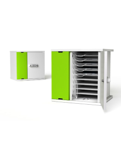 Armoire de recharge Zioxi pour 10 iPads et tablettes jusqu'à 11 pouces - Chargement via prises électriques ou USB-C