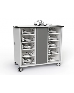 Chariot de charge USB-C 20W pour 40 casques et contrôleurs VR - verrouillage par clé