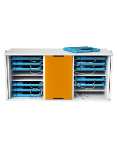 Armoire de charge et de synchronisation Zioxi SYNCC-KC-8+8-C pour 16 iPads jusqu'à 11 pouces - verrouillage par code numérique