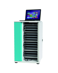 Armoire de chargement Zioxi CHRGC-LS-16-R pour 16 ordinateurs portables jusqu'à 15,6 pouces - serrure RFID