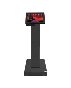 Support au sol à hauteur réglable électroniquement Suegiu Securo L pour tablettes de 12-13 pouces - noir