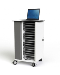 Chariot de chargement Zioxi CHRGT-CB-16-R pour 16 Chromebooks jusqu'à 14 pouces - Verrouillage RFID