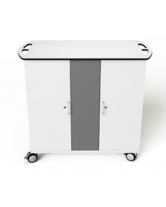 Chariot de chargement Zioxi CHRGT-CB-32-K pour 32 Chromebooks jusqu'à 14 pouces - serrure à clé