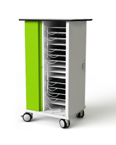 Classe mobile / Chariot de chargement Zioxi CHRGT-TB-16-C pour 16 tablettes jusqu'à 11 pouces - verrouillage par code numérique