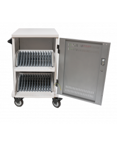 Chariot de recharge P-Tec T24V pour 24 tablettes ou ordinateurs portables - charge via prises électriques