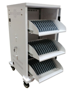 Chariot de chargement P-Tec T36V pour 36 tablettes ou ordinateurs portables - chargement via USB-C