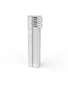 Armoire de recharge Zioxi Volt VSP1-24S-M-K-G pour 24 smartphones – prises électriques – serrure à clé