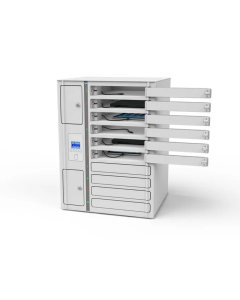 Cacifo de carregamento Chromebook Volt 1:1 VCB1-10S-M-O para 10 Chromebooks até 14 polegadas - fechadura RFID + controlo web