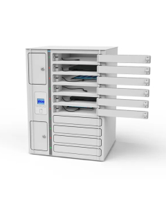 Armário de recarga Zioxi Volt para 10 tablets e computadores portáteis até 14" – USB-C 20 W