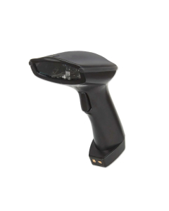 Lecteur de codes-barres CCD linéaire sans fil avec base de chargement - portée de 80 m - 500 balayages/seconde - profondeur de balayage de 500 mm