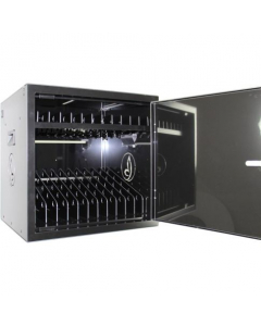 Armoire de chargement USB-C BRVDC16 pour 16 appareils mobiles jusqu'à 17 pouces - noir