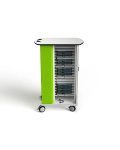 Chariot de recharge CHRGTUC-TB-16-R# pour 16 tablettes jusqu'à 10,5 pouces - câbles USB-C inclus - serrure RFID
