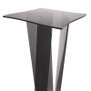 Table de présentation Valverde - carrée - 100 cm - anthracite