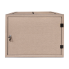 Armoire de chargement BRVD12 pour 12 appareils mobiles jusqu'à 17 pouces - bronze - multiprise