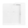 Support mural Domo Slide plat avec fonction de recharge pour iPad Air 11 pouces 2025 - blanc