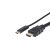 Câble USB-C vers HDMI - 1 mètre - noir