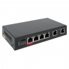 Switch Fast Ethernet 6 ports avec 4 ports PoE - 65W PoE, VLAN, Desktop