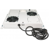 Unité de ventilation avec 2 ventilateurs pour racks de 19 pouces - gris