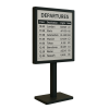 Vloerstandaard met geïntegreerd 32-inch E-ink-scherm – zwart