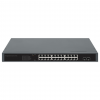 Switch PoE+ 24 ports Gigabit Ethernet avec 2 ports SFP - 370W PoE, réseau auto-réparateur, montage en rack