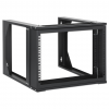 Rack réseau mural 19 pouces - hauteur 6U - 2 montants - profondeur 450 mm - flatpack - noir