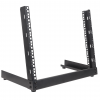 Rack de serveur à cadre ouvert 19 pouces MHT165 - hauteur 8U - 2 montants - flatpack - noir