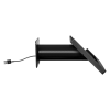 Domo Support mural coulissant avec fonctionnalité de charge pour iPad 12.9 pouces 2018-2022 - noir