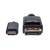 Câble adaptateur USB-C vers DisplayPort - 1 mètre - noir
