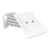 Support mural Domo Slide avec fonction de charge pour iPad Air 11 pouces 2024 - blanc/RVS