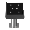 Domo Slide support de bureau fixe pour iPad 10.2 & 10.5 - Noir/RVS