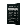Wandhouder met geïntegreerd 25-inch E-ink-scherm – zwart