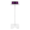 Support de sol Fino Curved LED pour iPad Air/Pro 11 pouces 2024 - blanc