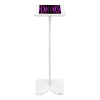 Support de sol Fino Curved LED pour iPad Air 13 pouces 2025 - blanc