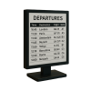 Tafelstandaard met geïntegreerd 25-inch E-ink-scherm - zwart