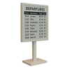 Vloerstandaard met 25 inch E-ink scherm – wit