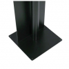 Support de tablette sur pied avec plaque d'affichage rectangulaire Securo L pour tablettes de 12-13 pouces - noir