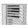 Zioxi Casier de charge Volt bay VLS1-10S-M-CP pour 10 Chromebooks jusqu'à 17 pouces - serrure à code numérique - bloc de prise de courant