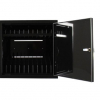 Armoire de chargement USB-C BRVDC16 pour 16 appareils mobiles jusqu'à 17 pouces - noir