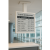 Plafondhouder met geïntegreerd 32-inch E-ink-scherm – wit