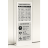 Vloerstandaard met 25 inch E-ink scherm – wit
