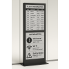 Plafondhouder met geïntegreerd 32-inch E-ink-scherm – zwart